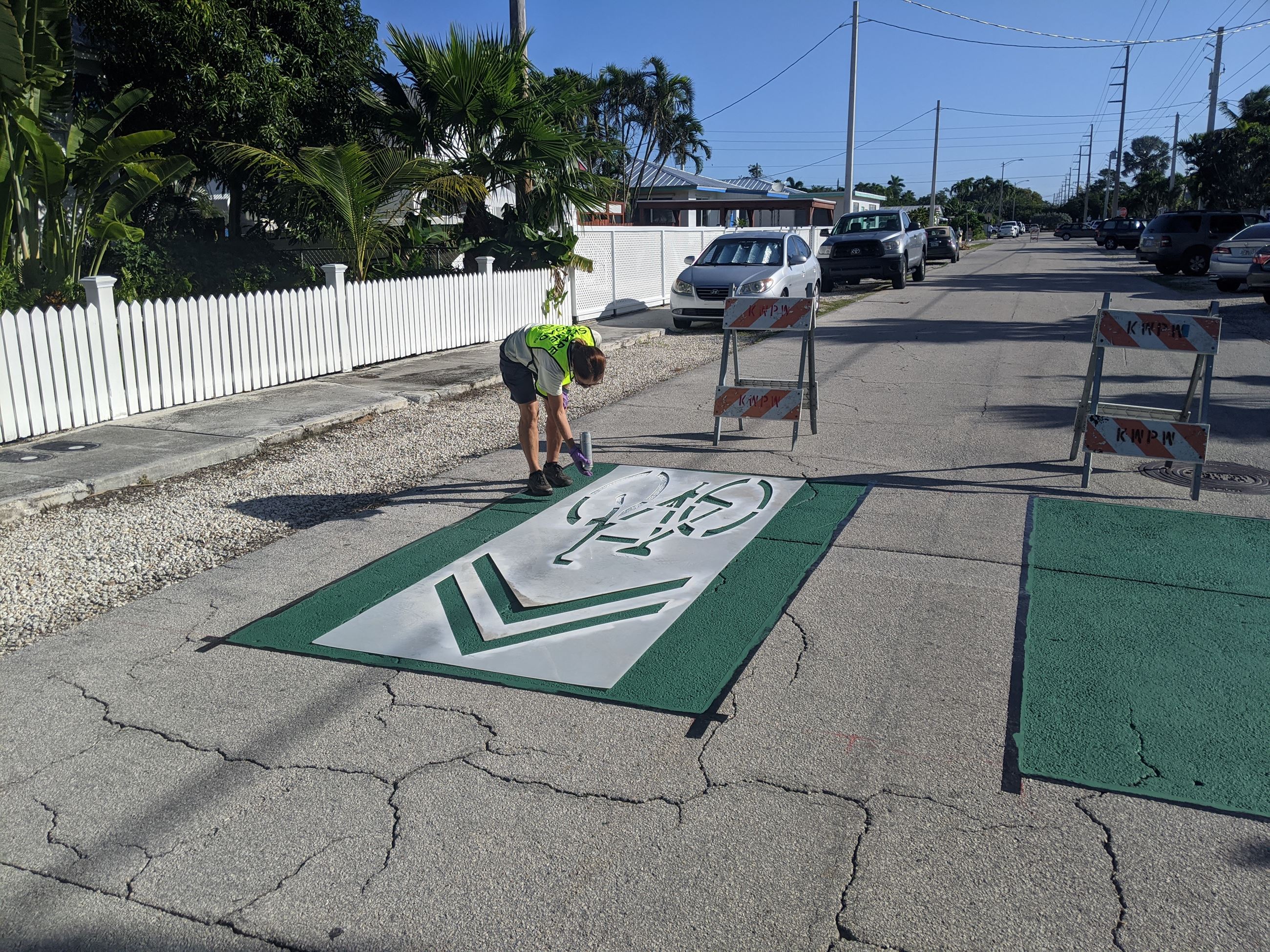 Striping on Pavement