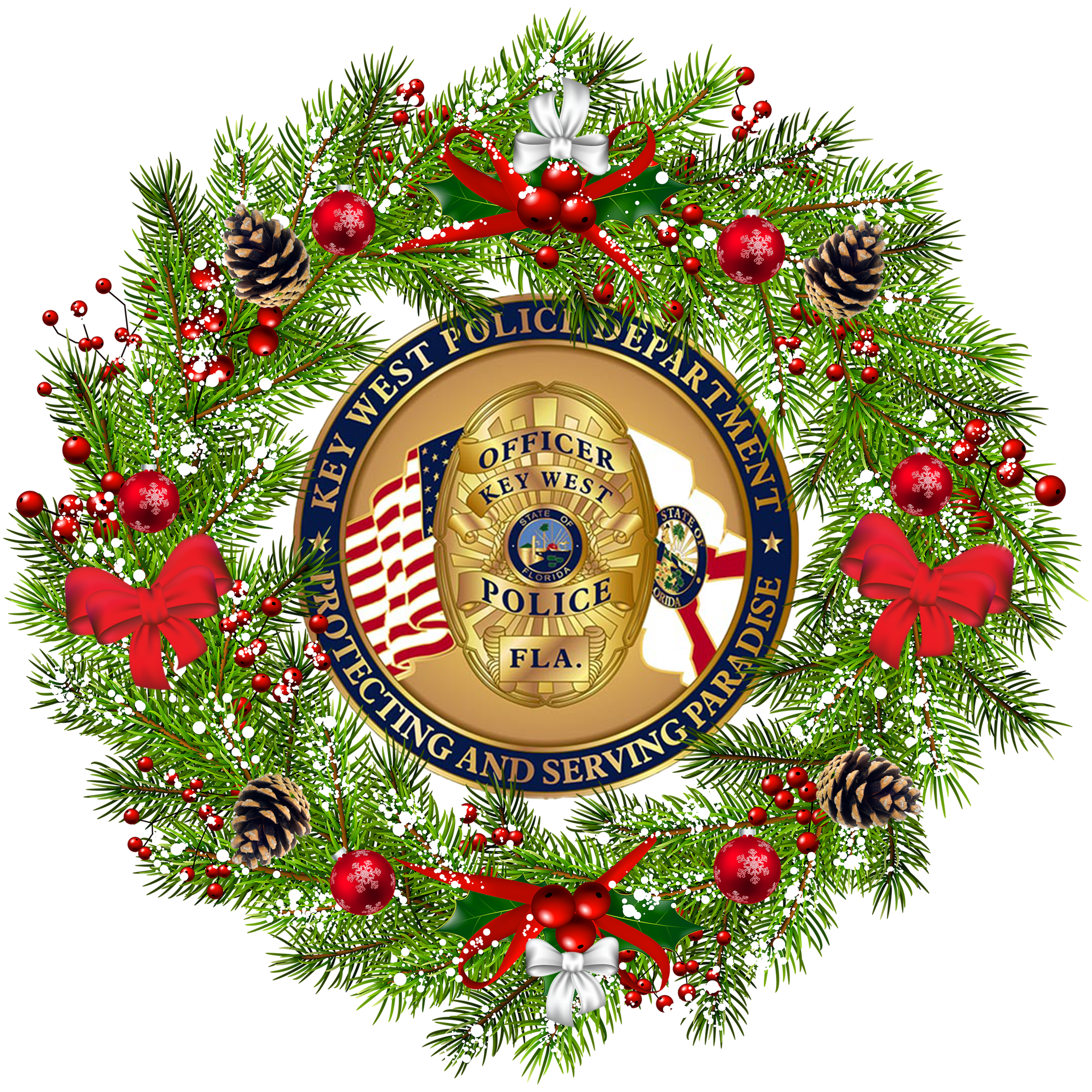 police wreath