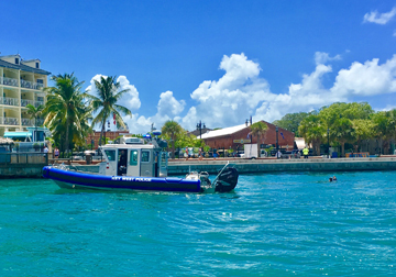 Marine Unit boat in the water