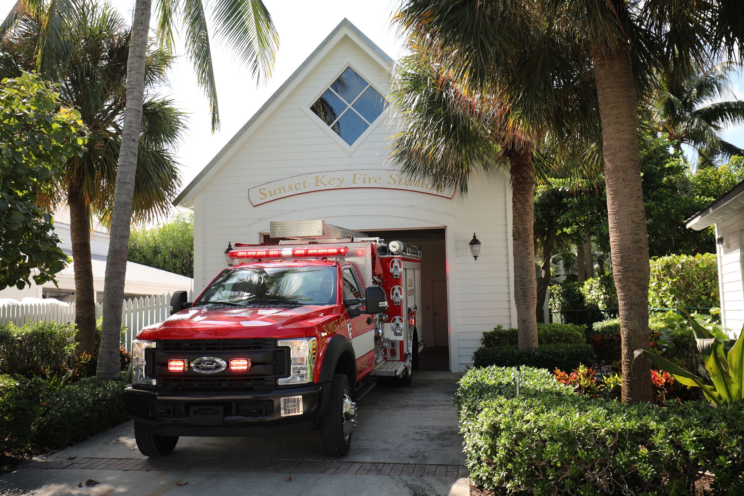Sunset Key Fire Station with Truck