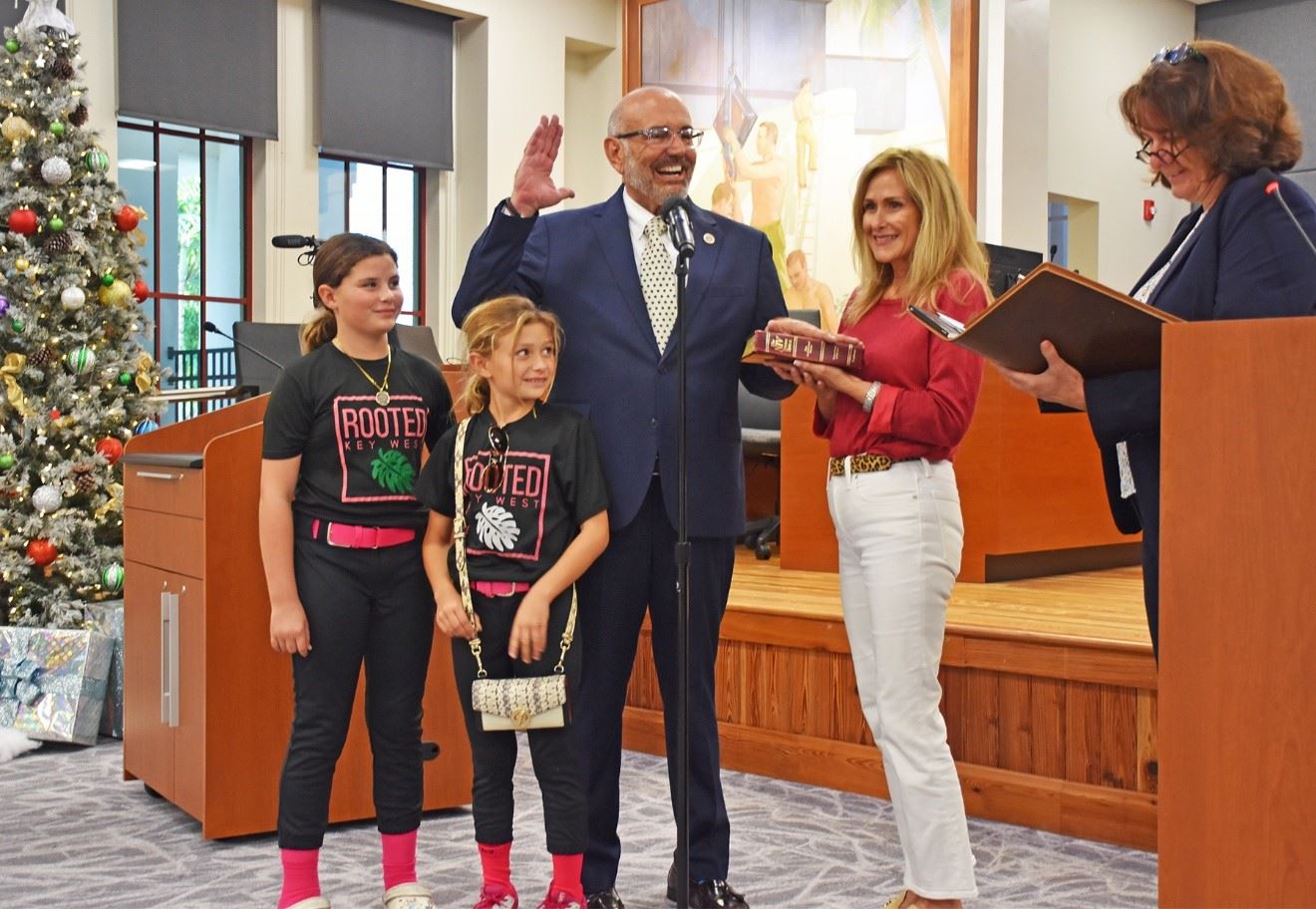 Swearing In Ceremony of Commissioner Gregory Veliz