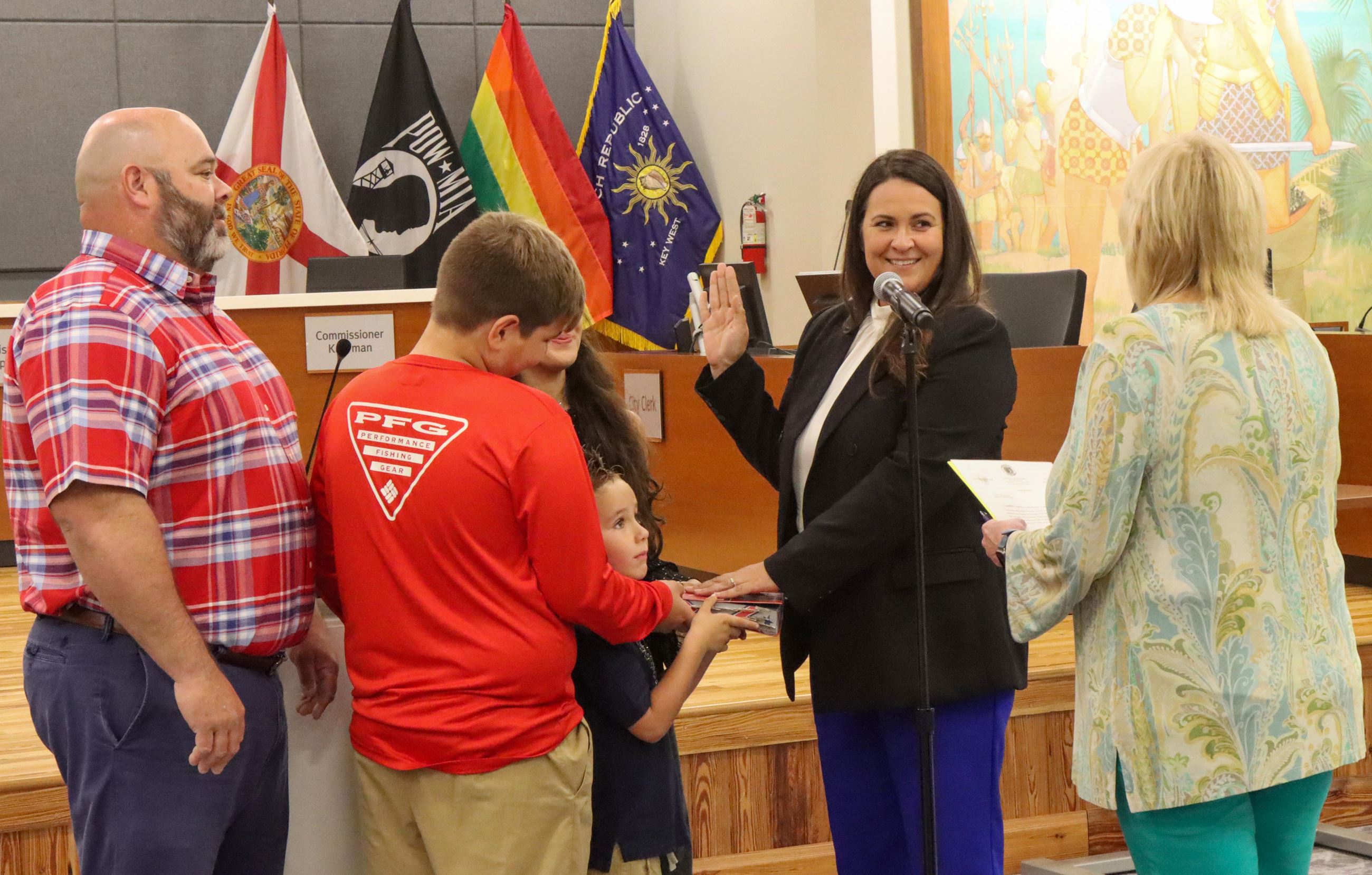 Commissioner Carey swearing in ceremony
