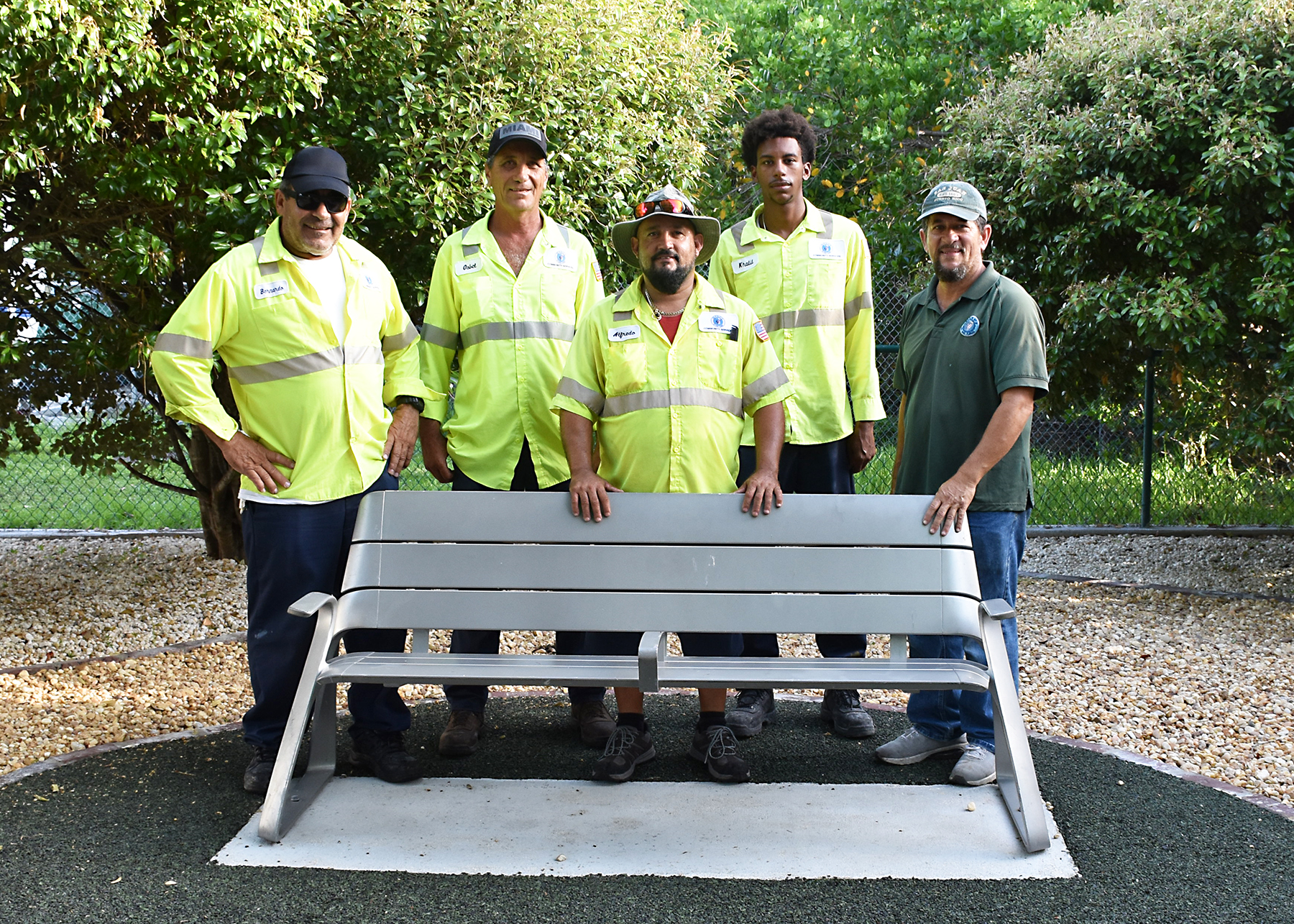 Community Services Pocket Park crew
