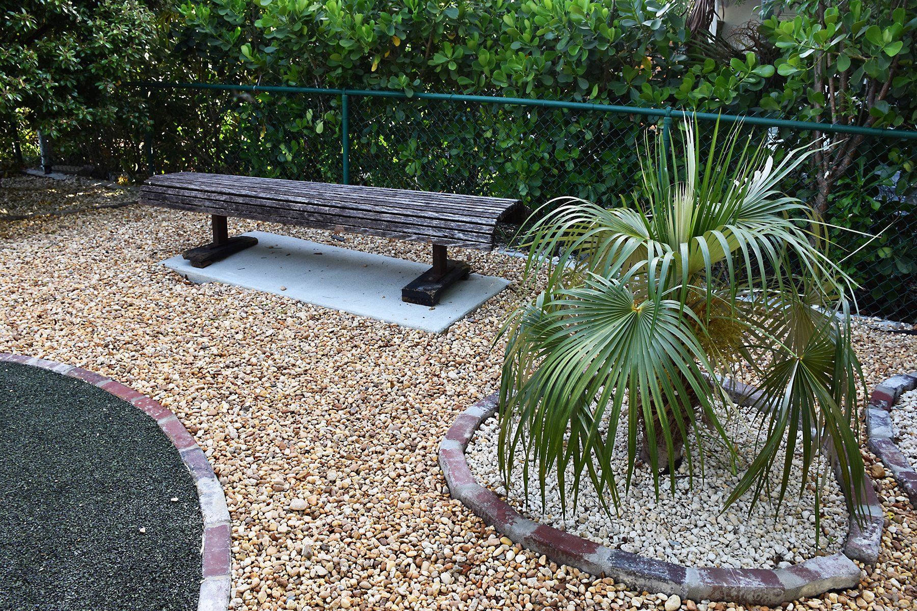 Bench in 8th Street Pocket Park