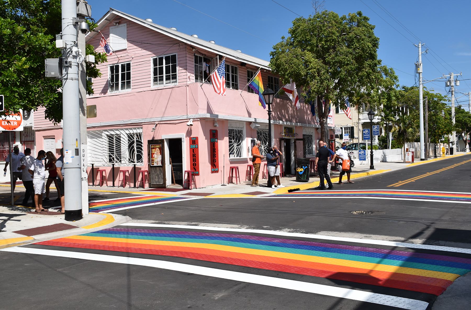 rainbow crosswalk