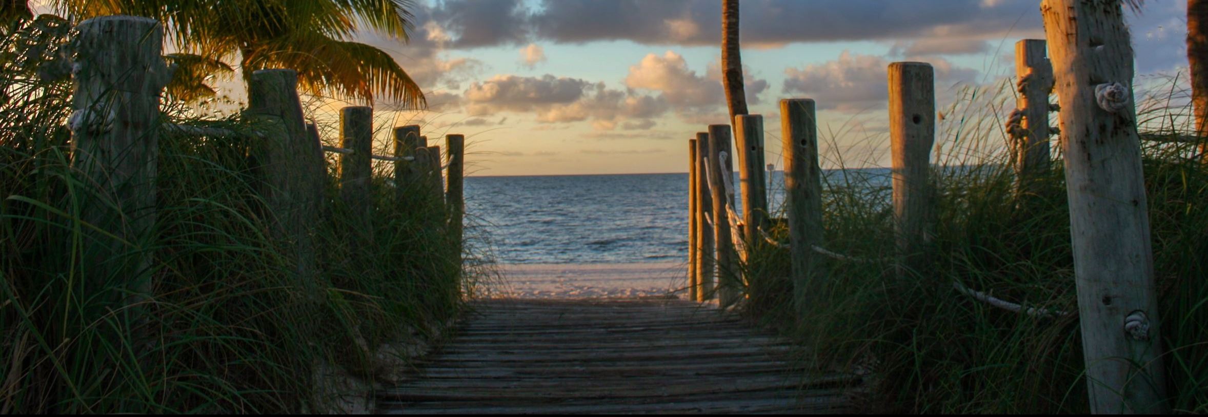 Walkway leading to the beach